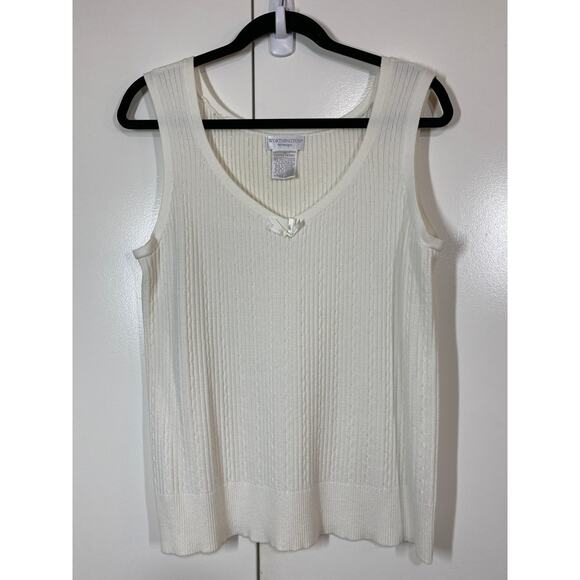Worthington Woman Cotton Blend Cardigan Sweater 2X & Matching Tank 1X Set - Picture 8 of 11